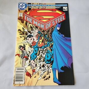 DC Comics Superman Man of Steel #3 Batman Crossover 1986 Byrne Giordano FN Clean